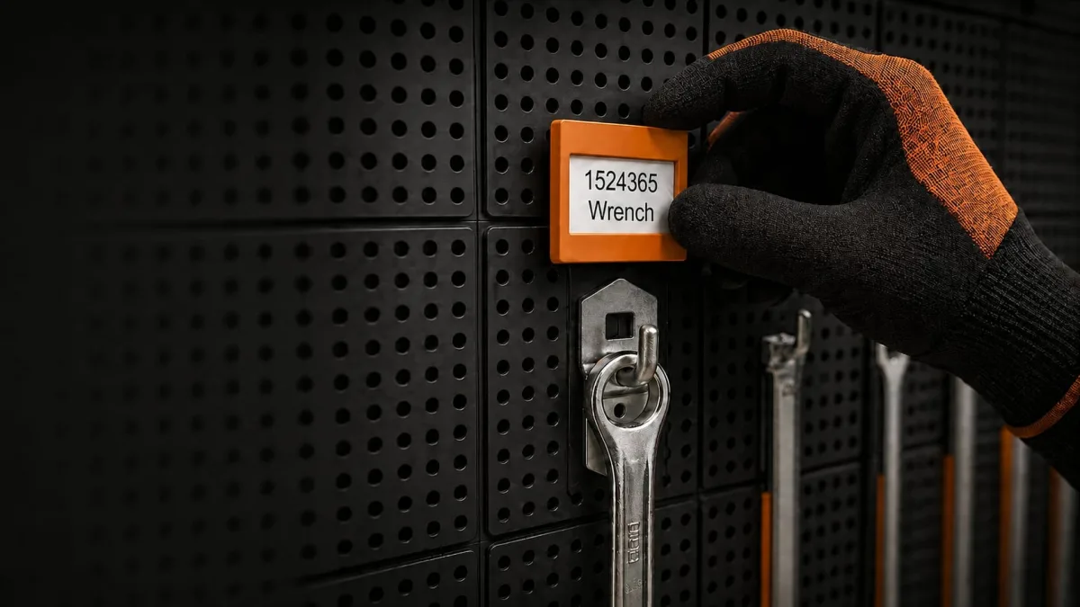 Installing ShadowGrid5-S modules and pins on an existing perforated tool wall