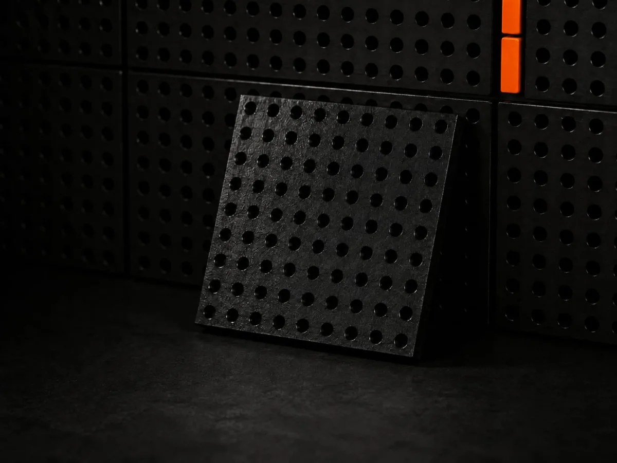 ShadowGrid5-S black magnetic base module close-up for 5S tool wall organization